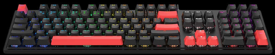 Клавиатура A4Tech Bloody S510N (USB, механическая, BLMS RED Switch, RGB подсветка, Hot Swap, игровая, black)