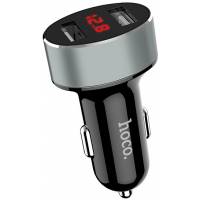 Зарядное устройство от прикуривателя hoco Z26 High Praise (12/24V - USB, 2*USB, 2.1А max, black)
