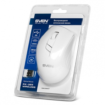 Мышь беспроводная Sven RX-325 (optical, 1000dpi, AA, white)