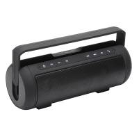 Колонка QUMO X10 (10W, портативная, аккумулятор 2500mAh, Bluetooth v.4.0, микрофон, громкая связь, AUX, USB, MicroSD до 32Gb, FM, MP3, black)