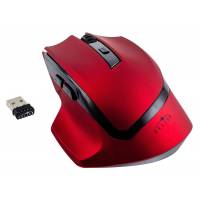 Мышь беспроводная Oklick 630LW (optical, 1600dpi, 2xAA, burgundy-black)