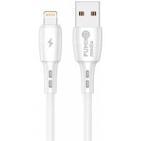 Кабель USB 2.0 Am - Lightning 1.0m (FCA02-02, 3A, быстрая зарядка, white) FUMIKO