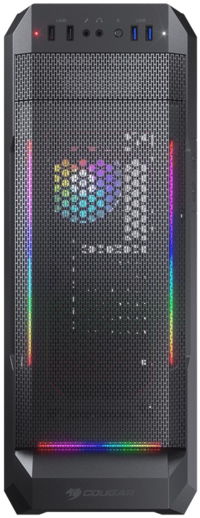 Корпус Cougar MX331 Mesh-G (без БП, ATX, USB3.0, RGB, black)