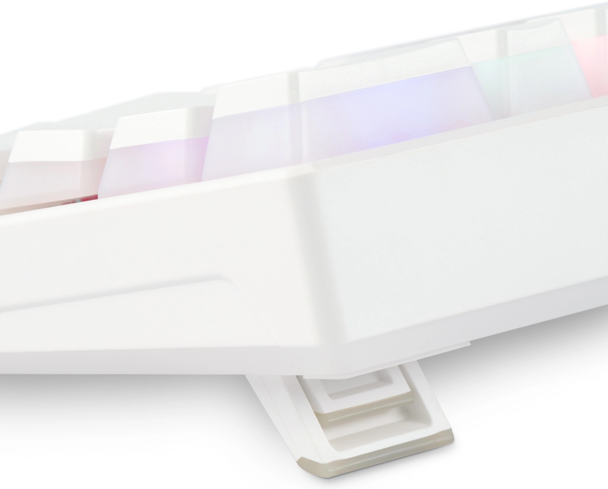 Клавиатура Oklick K763W (USB / Bluetooth 5.0(3.0) / 2.4GHz, механическая, аккумулятор 1450mAh (до 5 дней беспрерывной работы), регулируемая RGB подсветка, игровая, мультимедийная, Anti-Ghosting, 1.8m, white)