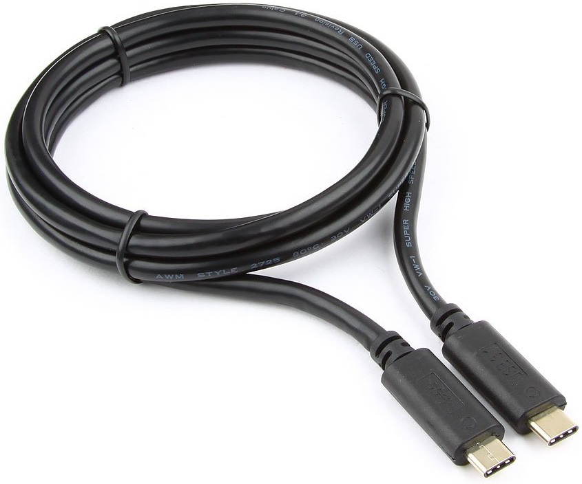 Кабель USB 3.1 Type-C - Type-C 1.5m (CCP-USB3.1-CMCM-5, медь, 3А, 36W, быстрая зарядка, QC3.0, PD, двойное экранирование, black) Cablexpert