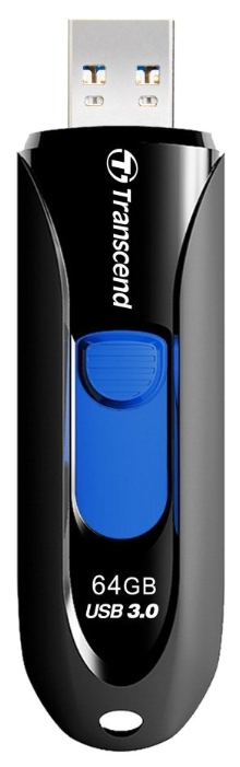 Флеш накопитель USB 3.1 64Gb Transcend JetFlash 790K (TS64GJF790K, 100MB/s, black-blue)