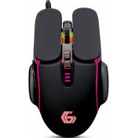 Мышь Gembird MG-820 (USB, optical, 3200dpi, RGB подсветка, игровая, 1.8m, black)