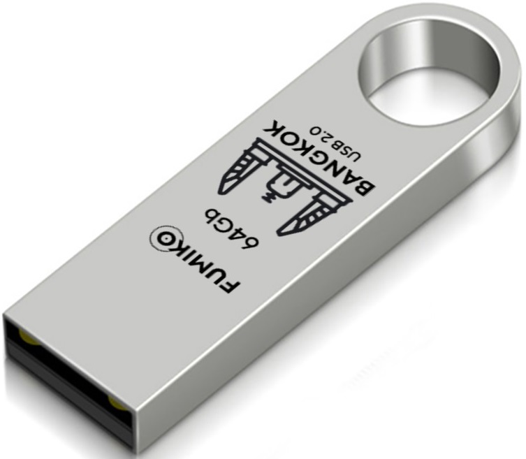 Флеш накопитель USB 2.0 64Gb FUMIKO BANGKOK (FBK-05, silver)