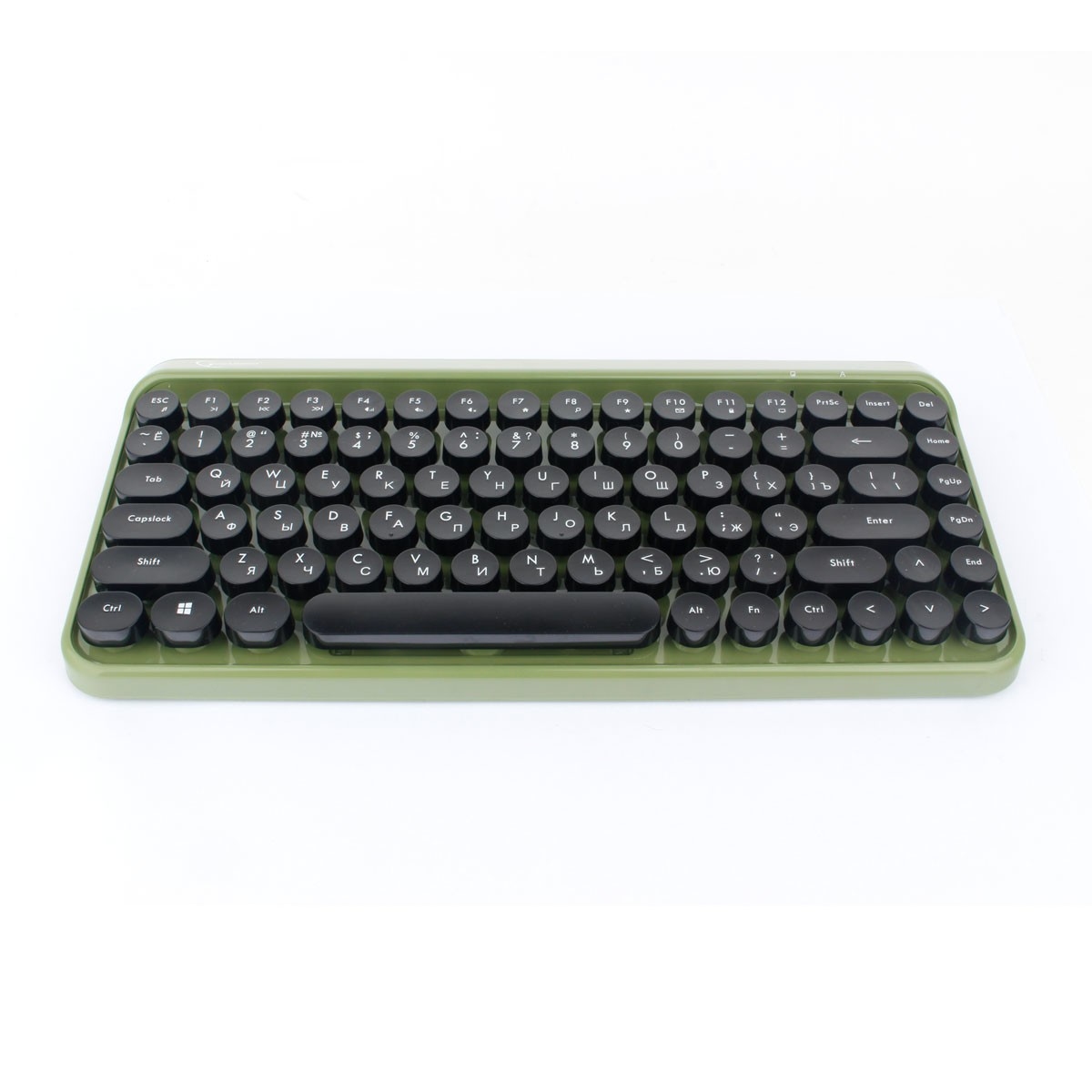 Клавиатура+мышь беспроводные Gembird KBS-9001 (black-green)