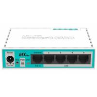 Роутер MikroTik hEX lite (RB750r2, 4 ports, 100Mbps, white-blue)
