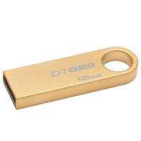 Флеш накопитель USB 2.0 16Gb Kingston DTGE9 (DTGE9/16GB, gold)