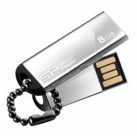 Флеш накопитель USB 2.0 8Gb Silicon Power Touch 830 (SP008GBUF2830V1S, silver)