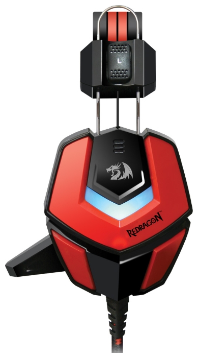 Наушники Redragon RIDLEY (полноразмерные закрытые, c микрофоном, игровые, 2.2m, black-red)