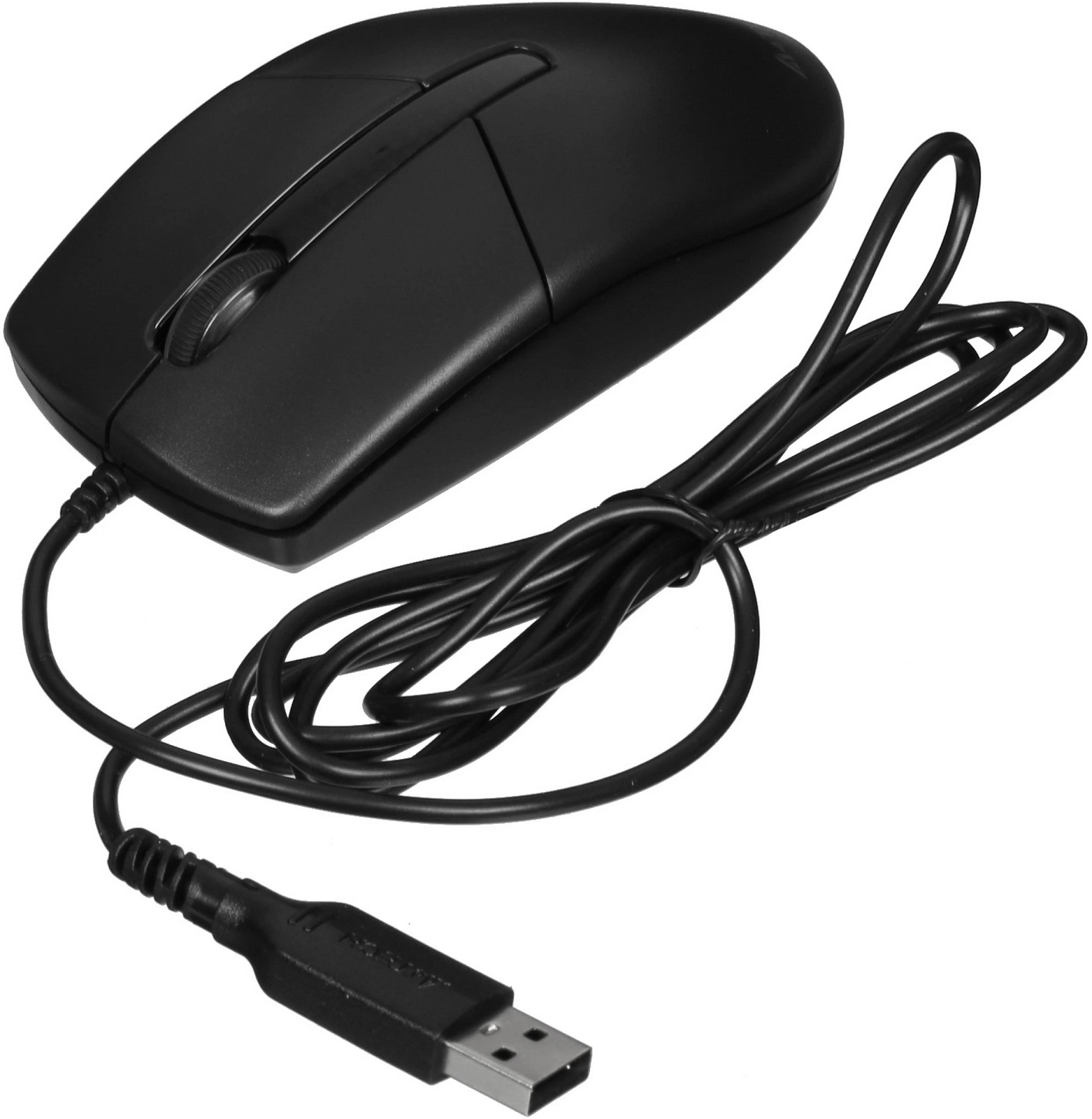 Мышь A4Tech N-530S (USB, optical, 1200dpi, бесшумный клик, 1.5m, black)