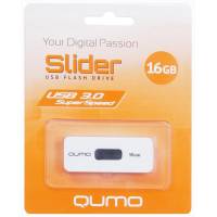 Флеш накопитель USB 3.0 16Gb QUMO Slider (QM16GUD3-SLD 01-w&b, white-black)