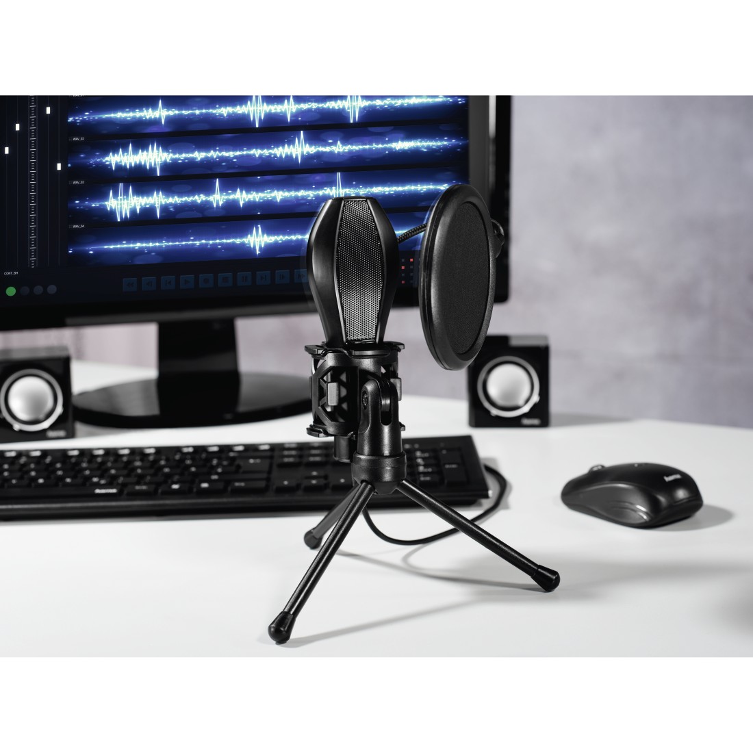 Микрофон Hama Stream (00139907, USB, настольный, 2.0m, black)