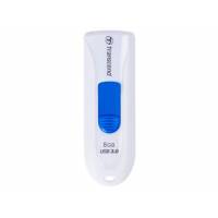 Флеш накопитель USB 3.1 8Gb Transcend JetFlash 790W (TS8GJF790W, 100Mb/s, white-blue)