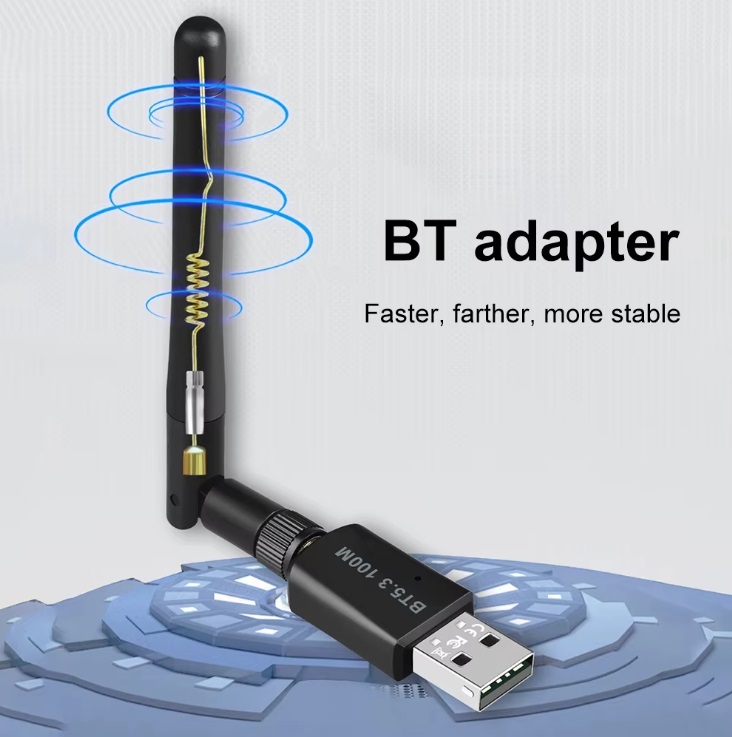 Bluetooth USB Adapter (Bluetooth 5.3, black)
