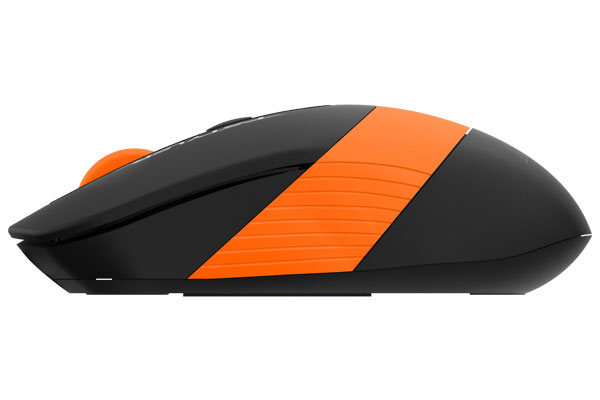 Мышь беспроводная A4Tech Fstyler FG10 (optical, 2000dpi, AA, black-orange)