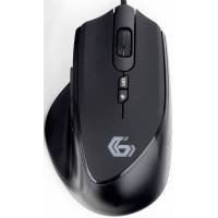 Мышь Gembird MG-570 (USB, optical, 3200dpi, RGB подсветка, игровая, 1.8m, soft-touch, black)