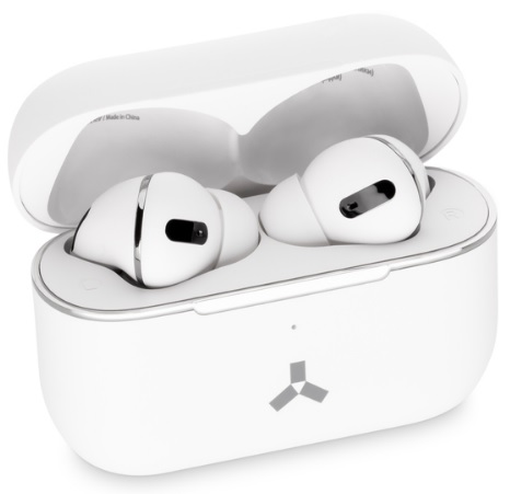 Гарнитура Accesstyle Indigo TWS (затычки, беспроводная, Bluetooth 5.0, с микрофоном, до 2 часов работы от батареи, white)