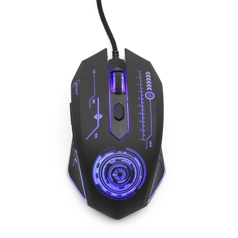 Мышь Gembird MG-510 (USB, optical, 3200dpi, игровая, промо-код "Survarium", 1.75m, black)