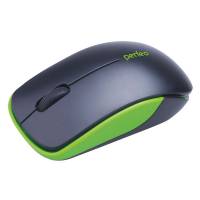 Мышь беспроводная Perfeo ASSORTY (PF-763-WOP-B/G, optical, 1000dpi, AA (нет в комплекте), black-green)