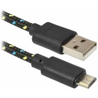 Кабель USB 2.0 Am - micro USB 1.0m (USB08-03T, black) Defender