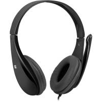 Наушники Defender Aura 111 (накладные закрытые, с микрофоном, регулятор, 2m, black)