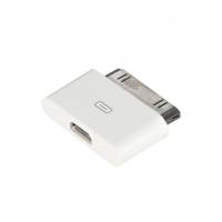 Адаптер microUSB (f) - iPhone 4 / iPad 2 (white)