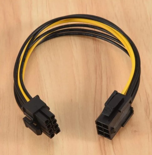 Переходник PCI-Express 6pin блока питания - PCI-Express 6+2pin видеокарты
