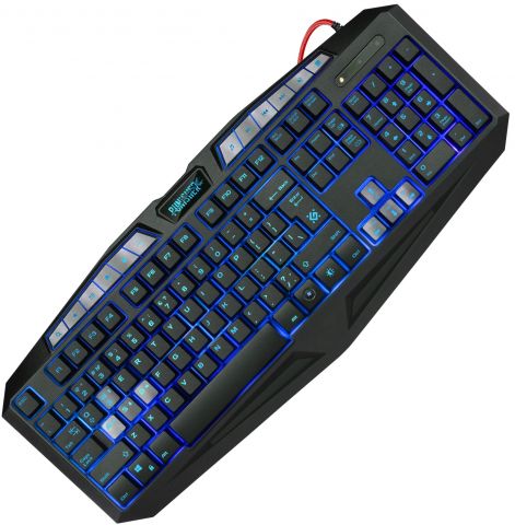 Клавиатура Defender PUNISHER GK-130DL (USB, игровая, влагоустойчивая, регулируемая подсветка, black)