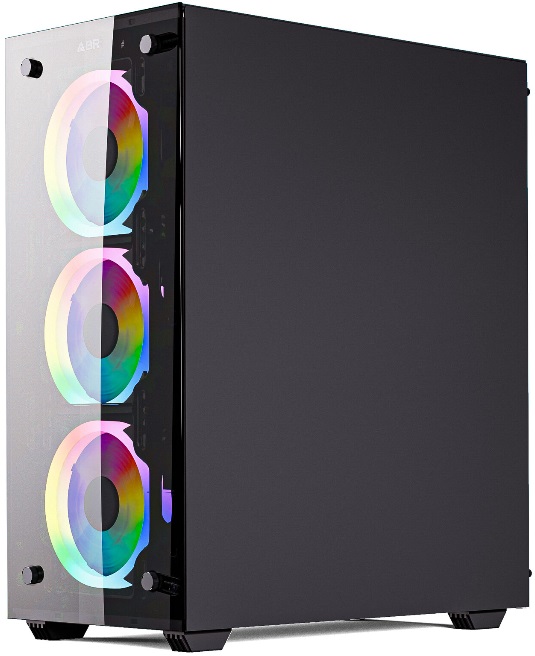 Корпус ABR GQ-4 (без БП, ATX, USB3.0, 4x RGB Fan, black)