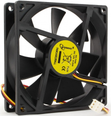 Вентилятор Gembird FANCASE2/BALL (90x90x25mm, ball, 2500rpm, 31dBa, 3pin, black) OEM