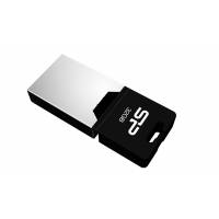 Флеш накопитель USB 2.0 32Gb Silicon Power Mobile X20 OTG (USB/MicroUSB, silver)