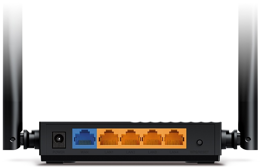 Роутер TP-LINK Archer C64 (RU) (1167Mbps, 2.4/5GHz, 4 ports, 1000Mbps, 4 внешние несъёмные антенны, black)