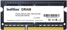 Память SO-DIMM DDR3 8Gb, PC12800, 1600MHz, Indilinx (Middle IND-ID3N16SP08X, 1.5V, CL11)