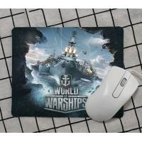 Коврик для мыши (World of Warships #1, тканевый на резиновой основе, игровой, black, 260x210x2mm)