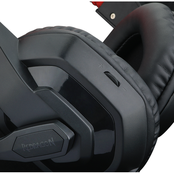 Наушники Redragon ARES (полноразмерные закрытые, c микрофоном, игровые, 2m, black-red)