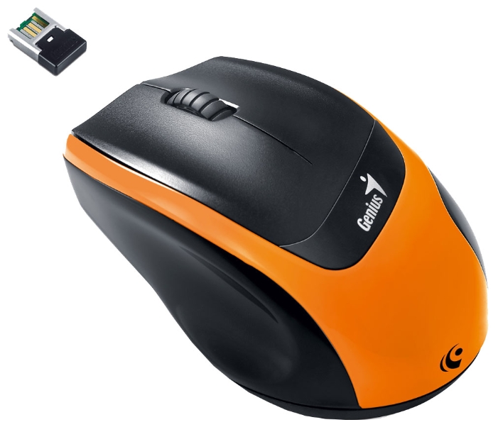 Мышь беспроводная Genius DX-7020 (optical, 1200dpi, AA, orange)