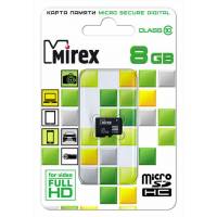 Карта памяти SDmicro Card 8Gb Mirex (Class 10, без адаптера)