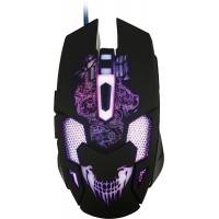 Мышь QUMO Annihilator M04 (USB, optical, 3200dpi, игровая, 7 цветов подсветки, 1.5m, black)