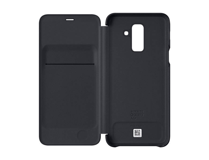 Чехол клип-кейс Samsung EF-WA605CBEGRU (для Samsung Galaxy A6+, wallet, black)