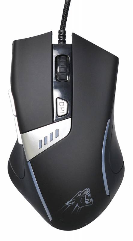 Мышь Oklick PANTHER 885G (USB, optical, 4000dpi, игровая, black-silver)