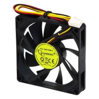 Вентилятор Gembird D8015SM-3 (80x80x15mm, sleeve, 2600rpm, 27dBa, 3pin, black) OEM