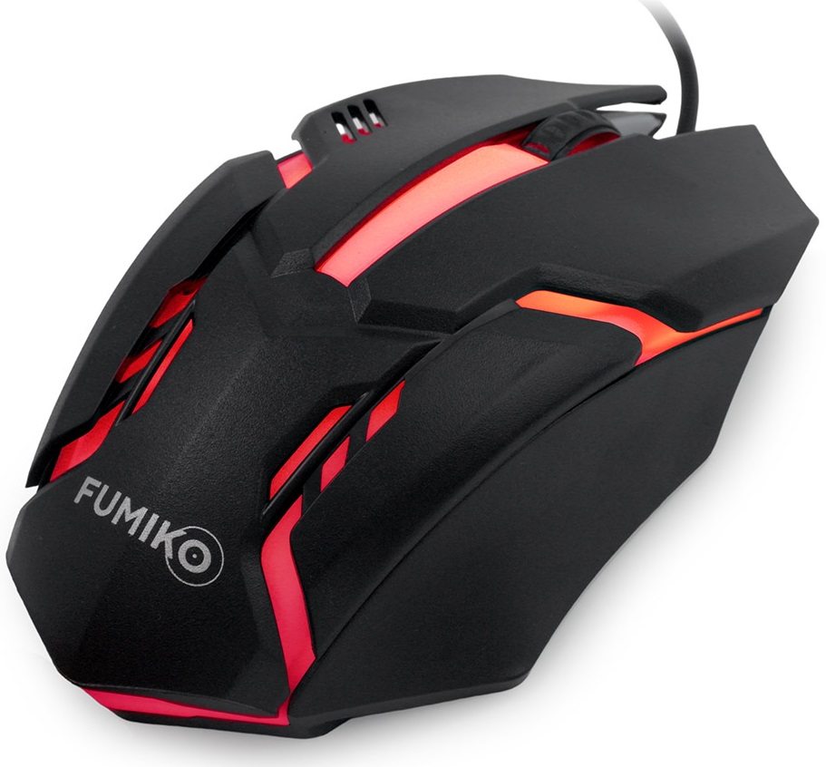 Мышь FUMIKO VENOMOUS FMW-05L-K (optical, 1000dpi, RGB подсветка, 1.2m, black)