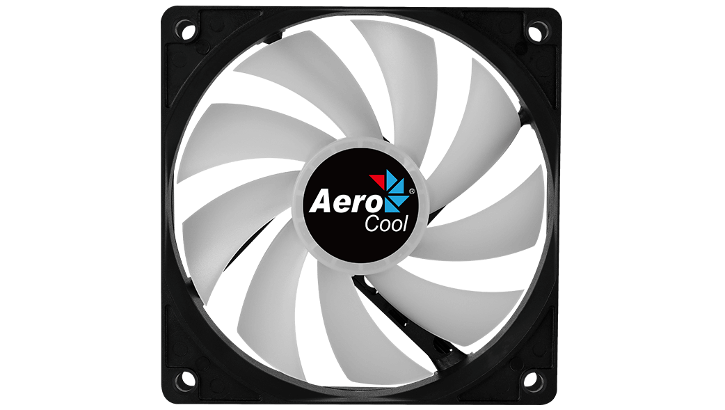 Вентилятор AeroCool Frost 12 (120x120x25mm, Sleeve, 1000rpm, 24dBa, 3+4pin, RGB fixed LED, black-white) RTL