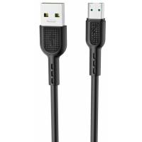 Кабель USB 2.0 Am - micro USB 1.0m (X33 4A Surge, 4A, быстрая зарядка, black) hoco