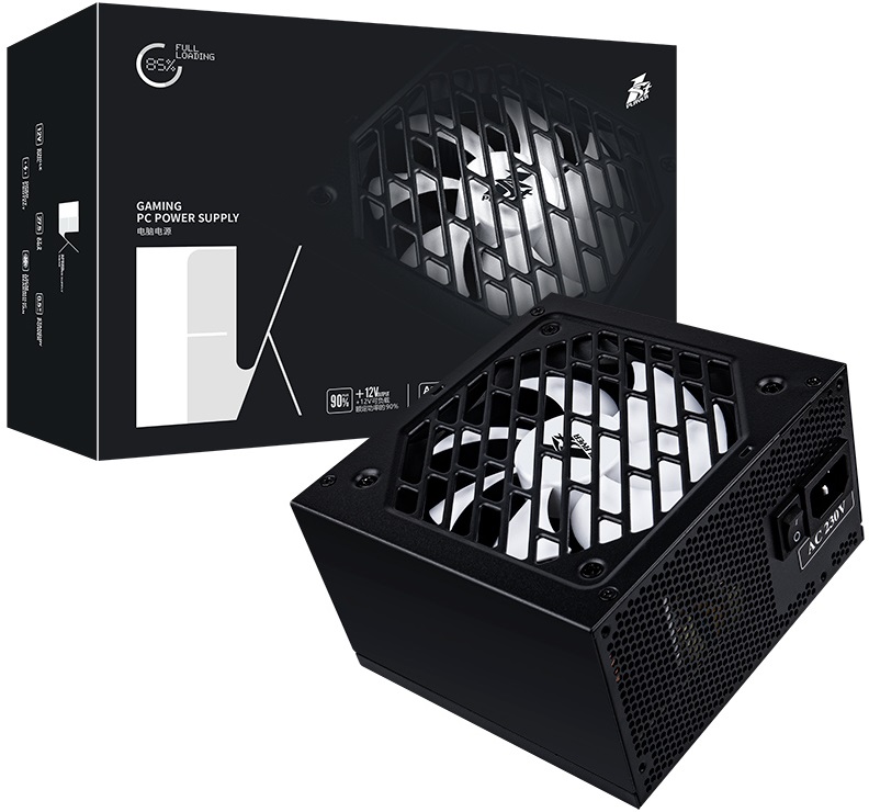 Блок питания 1STPLAYER 500W (PS-500FK, 80+, 120mm, 20+4+4+4pin, 2*PCI-E 6+2pin, 4*SATA, 2*HDD) RTL