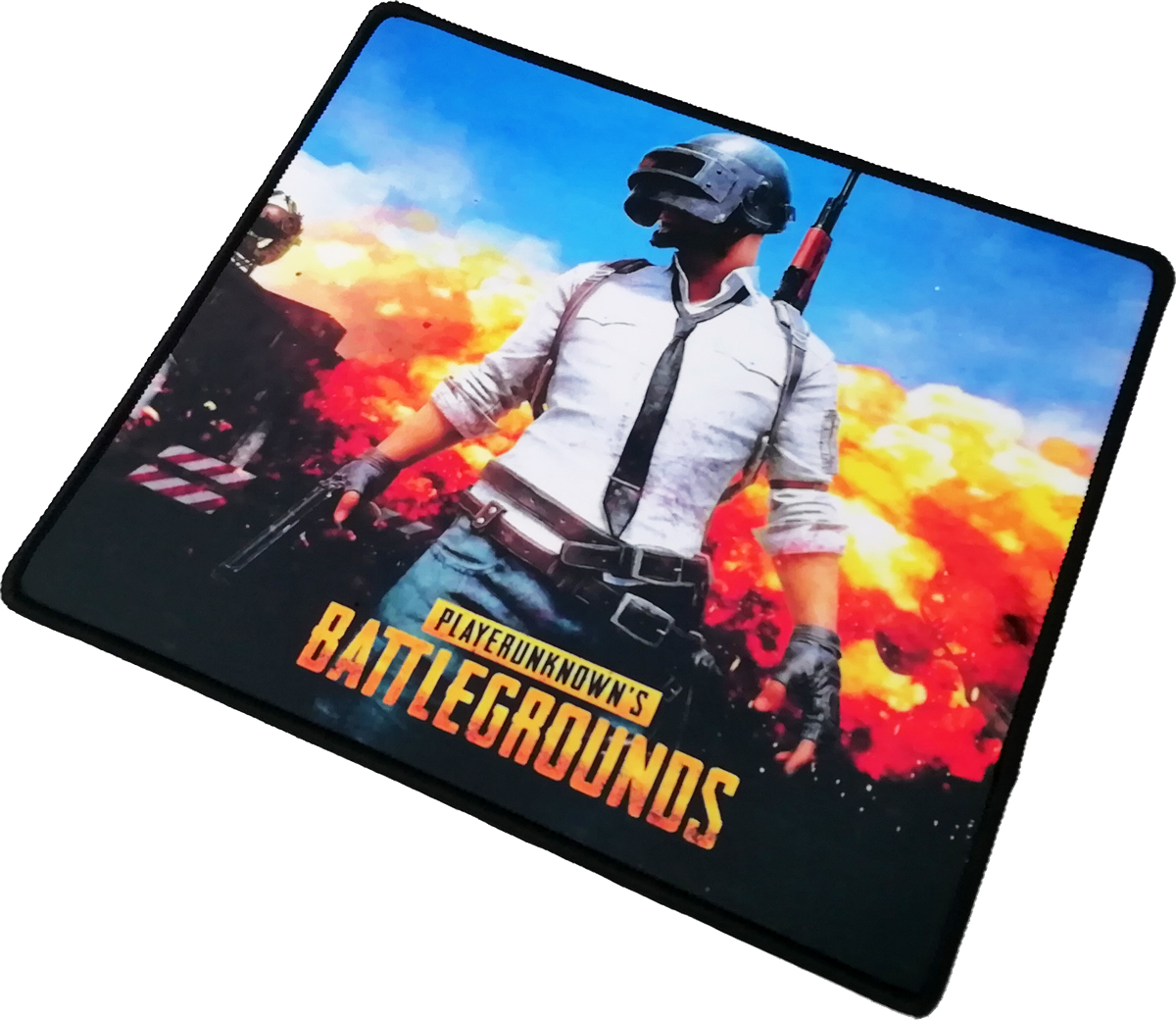 Коврик для мыши (PUBG Главная тема, тканевый на резиновой основе, 400x300x2mm)